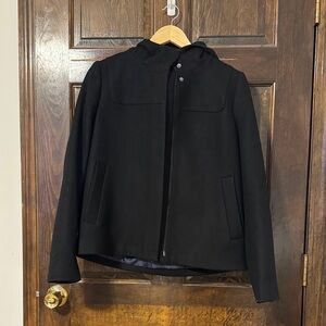 J. Crew Black Wool Coat